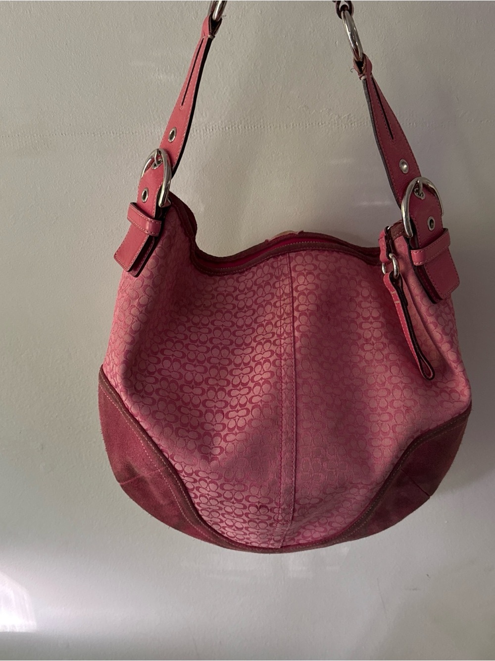 Coach Pink Hobo Shoulder Bag